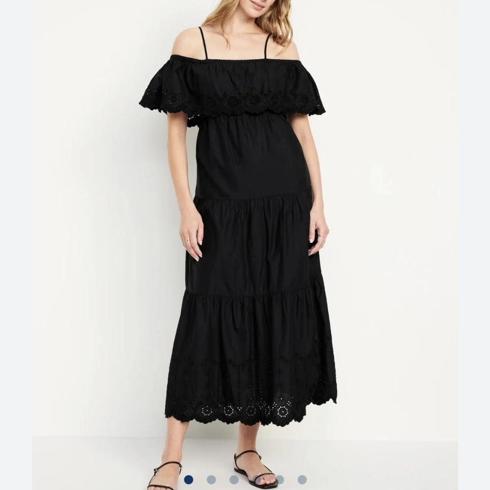 Old Navy Black Smocked Maxi Sundress $20 each